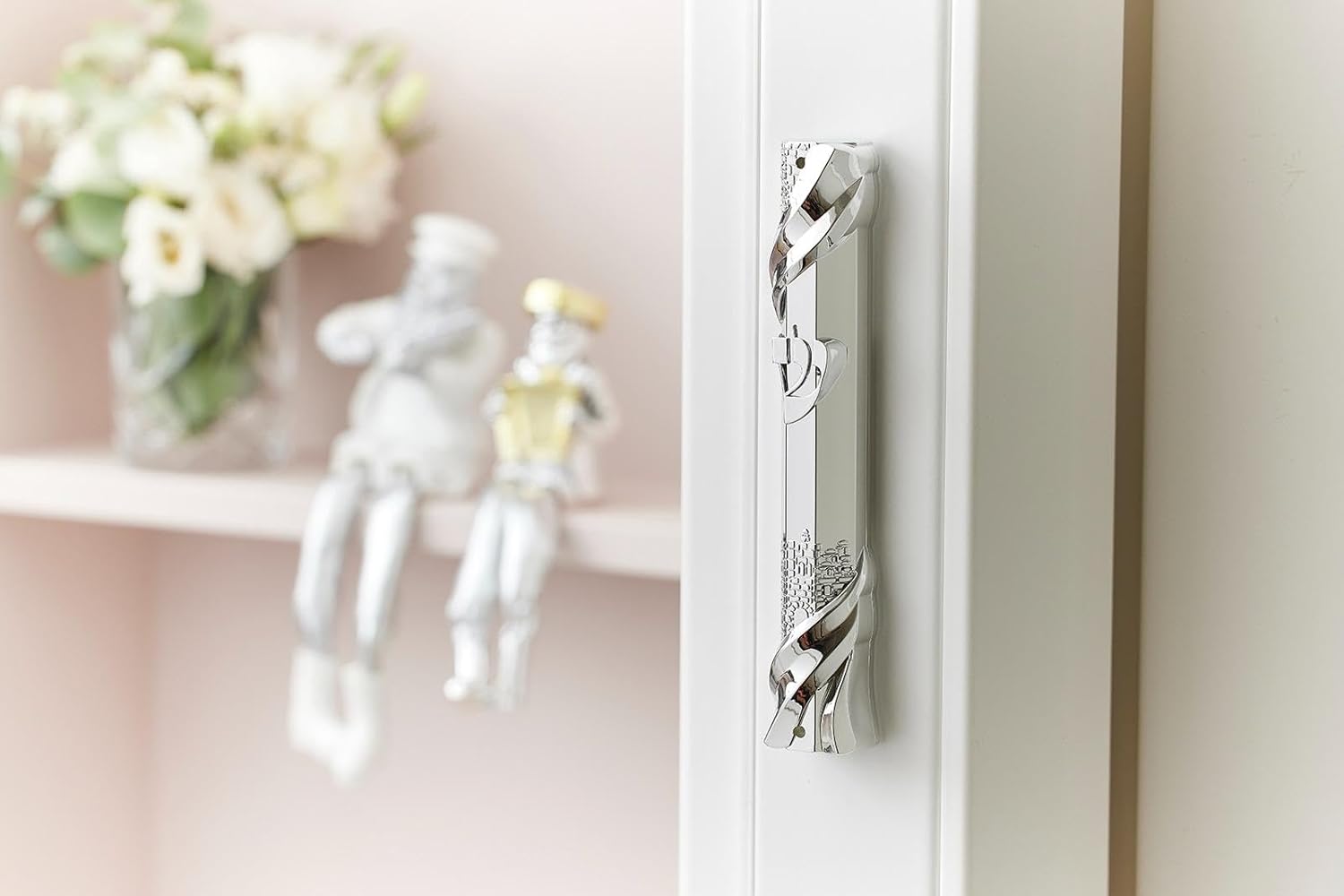 My Daily Styles Mezuzah Case - Metal Silver-Tone Jewish Blessing Home Decor