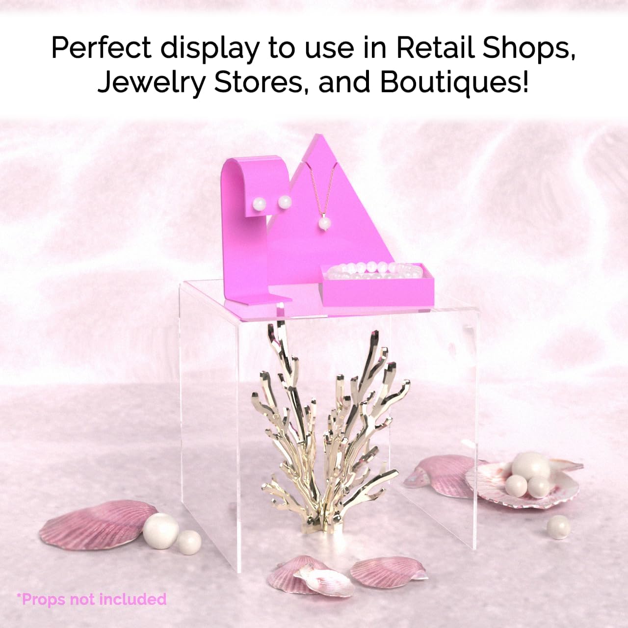 Marketing Holders 2 Pack Clear Acrylic Display Riser Stand