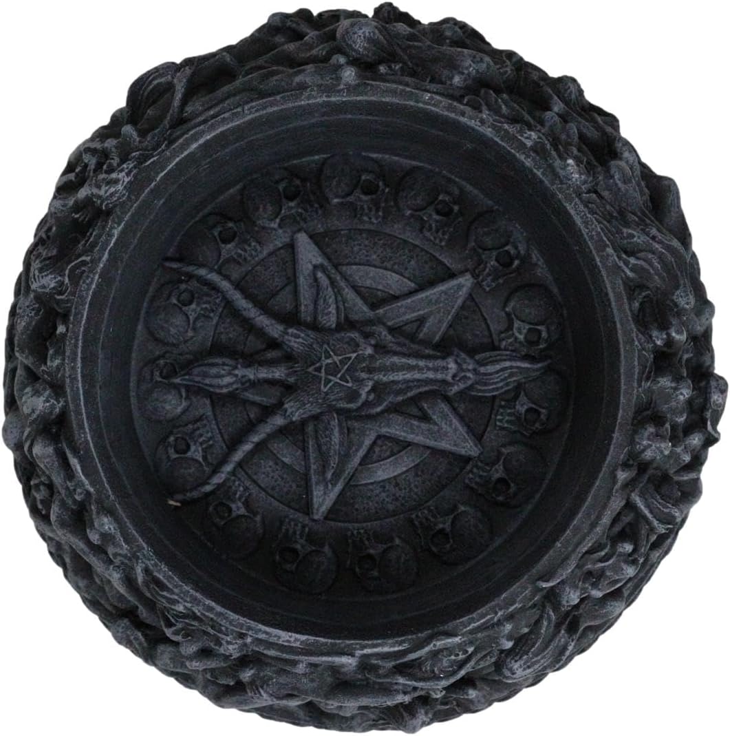 Ebros Gift Baphomet Pentagram Gazing Ball Stand
