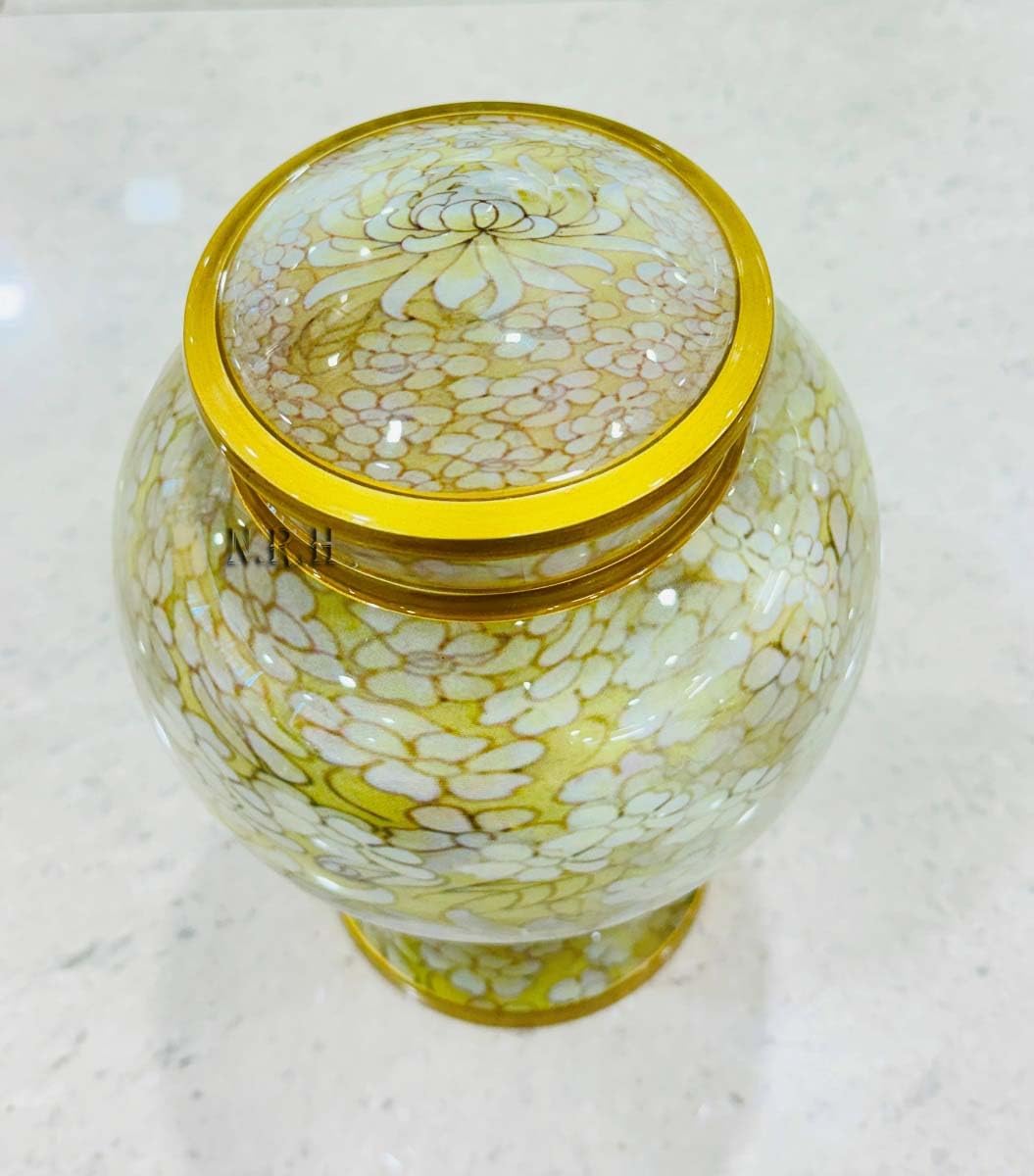 Lotus Flower Urns for Human and Pet Ashes Aluminum Cremation Urns