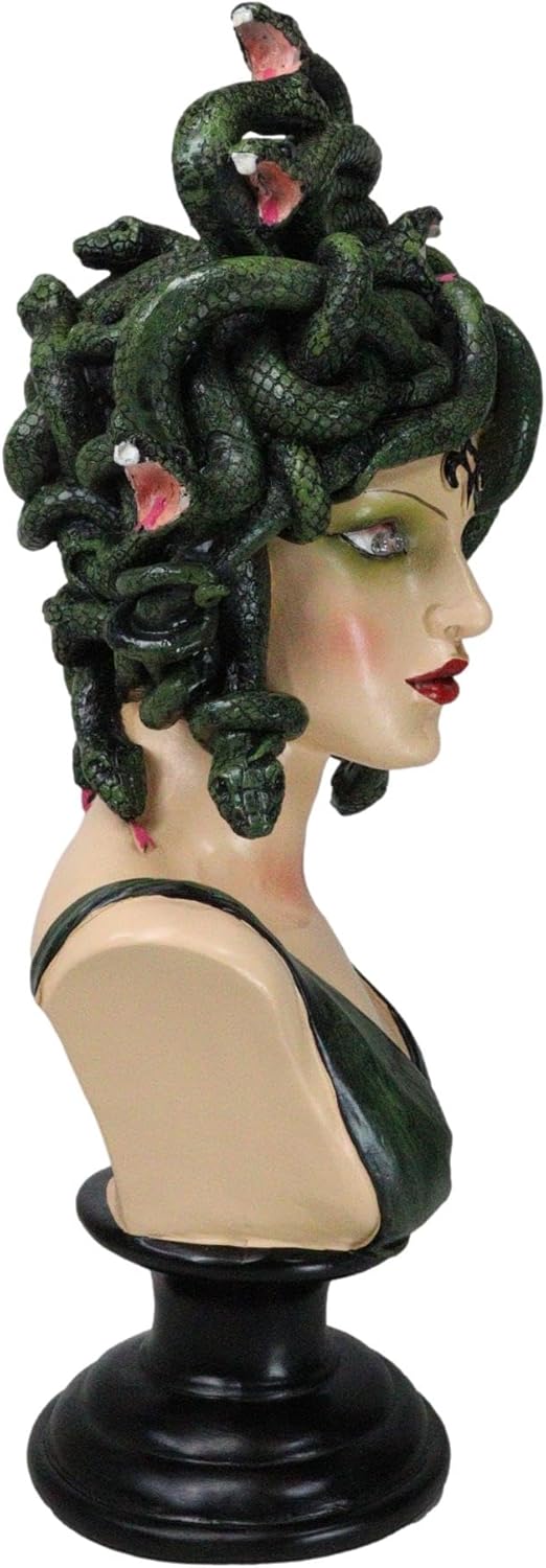 Ebros Gift Greek Mythology Medusa Figurine with LED Eyes