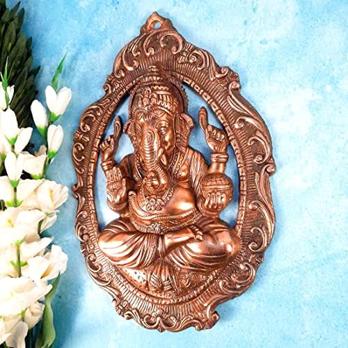 Apka Mart Lord Ganesha Wall Hanging - Copper 16 Inch