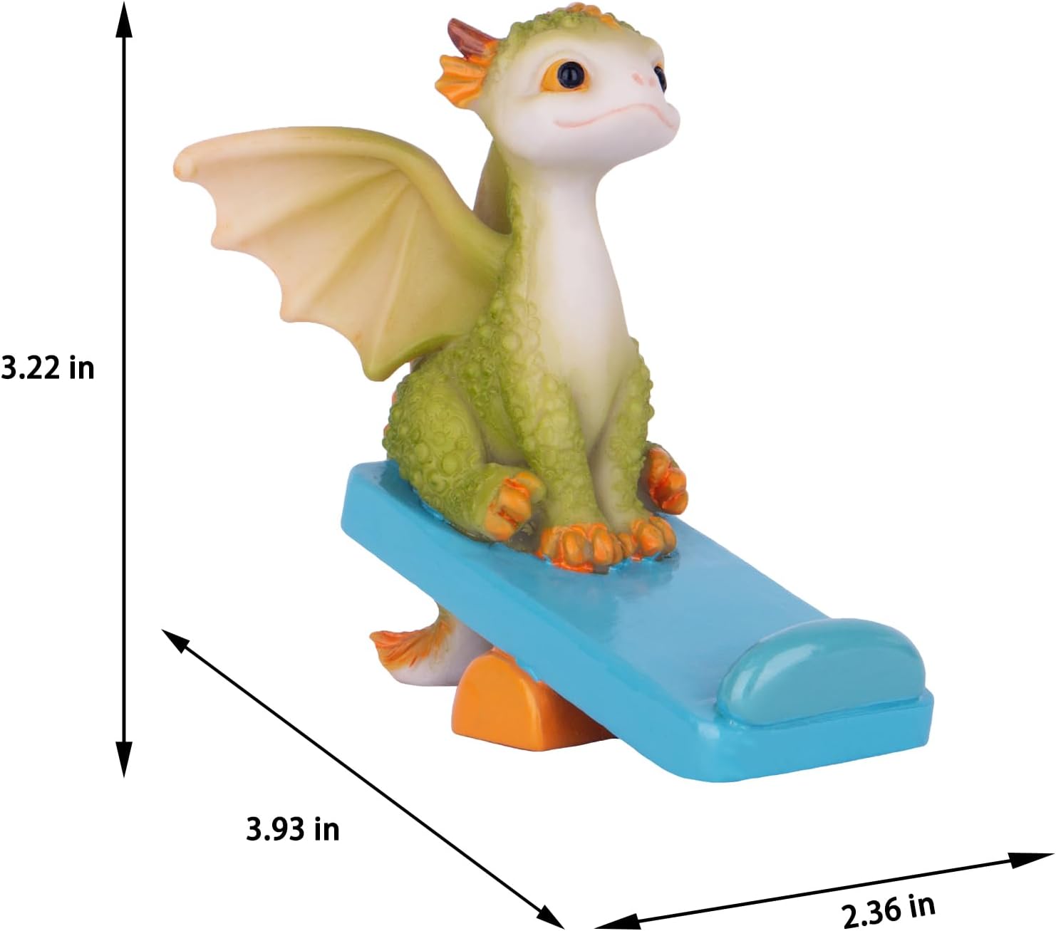 Mini Dragon Figurine Resin Home Decor Cute Garden Statue