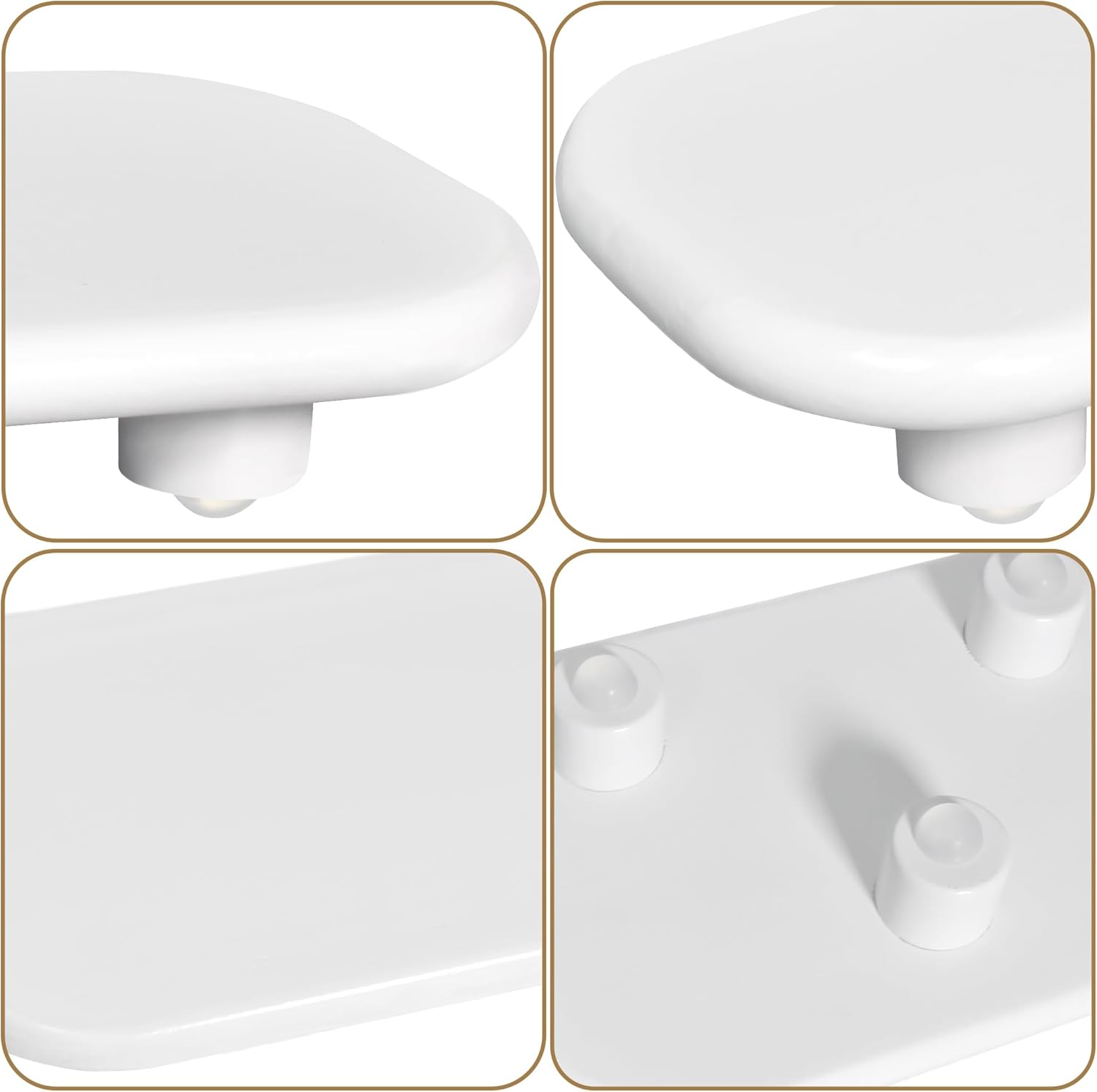 Sopicoz 9 Inch White Wooden Display Riser Stand