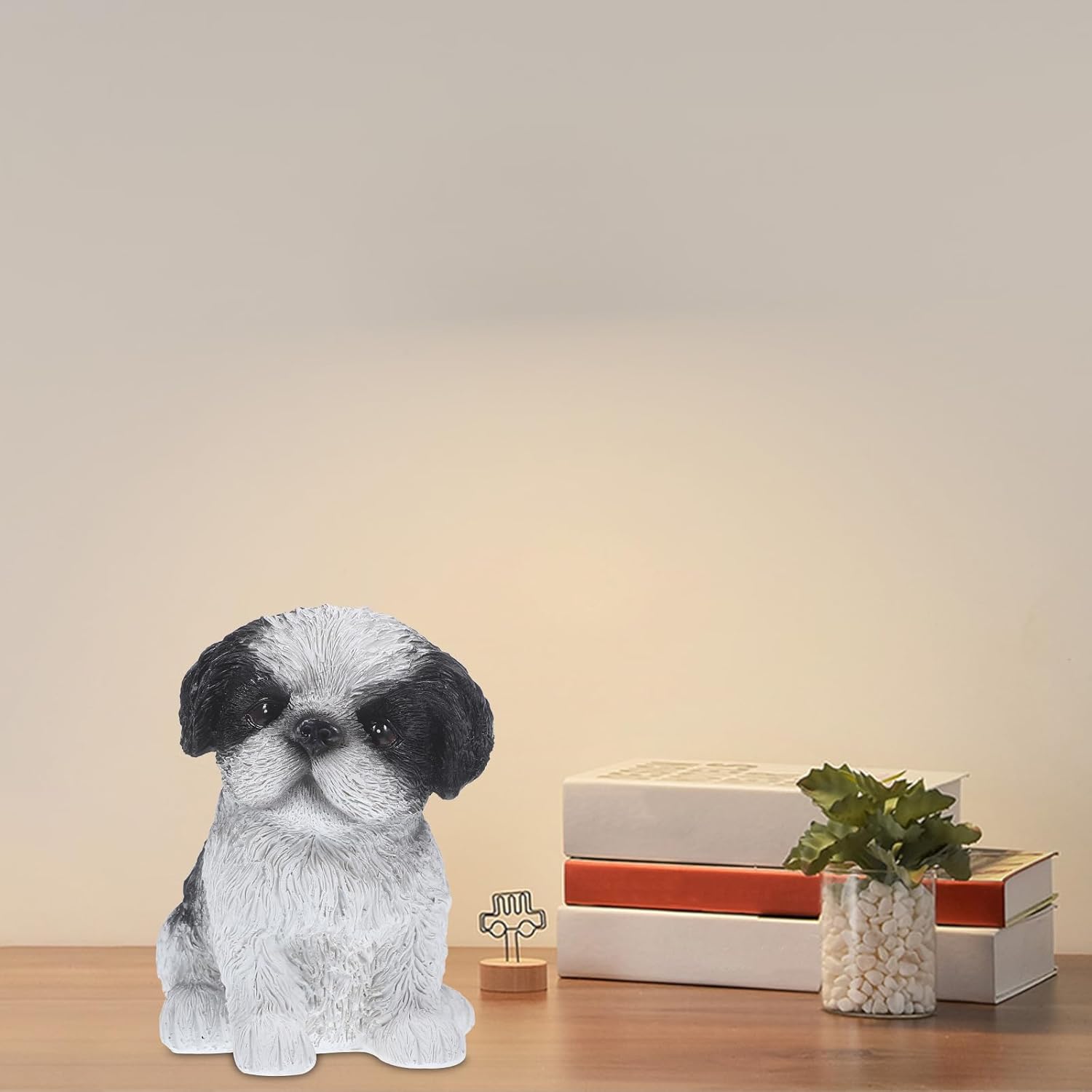 Adorable Dog Statue Home Decor Miniature Figurine