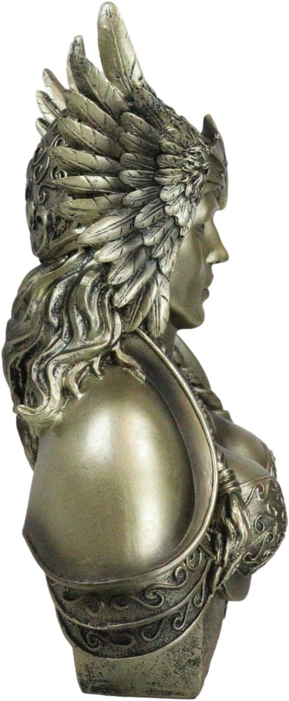 Ebros Norse Goddess Valkyrie Bust Statue 11 Inch Decorative Figurine