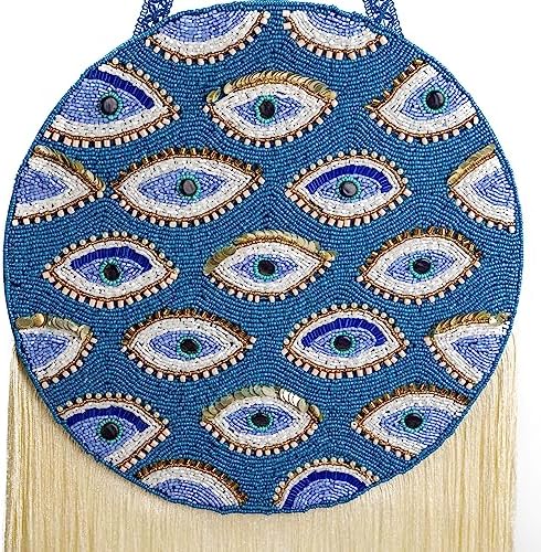 Walbrook Evil Eye Wall Decor - Boho Beaded Turkish Style
