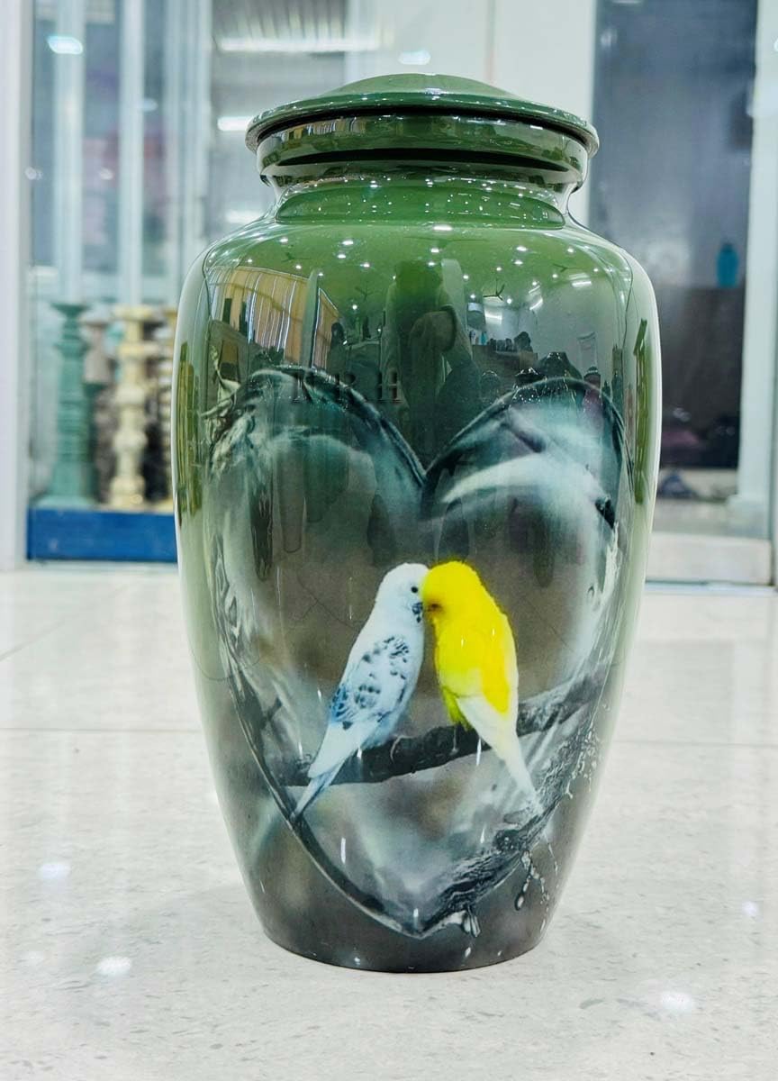 Love Bird Water Heart Urns for Humans and Pets