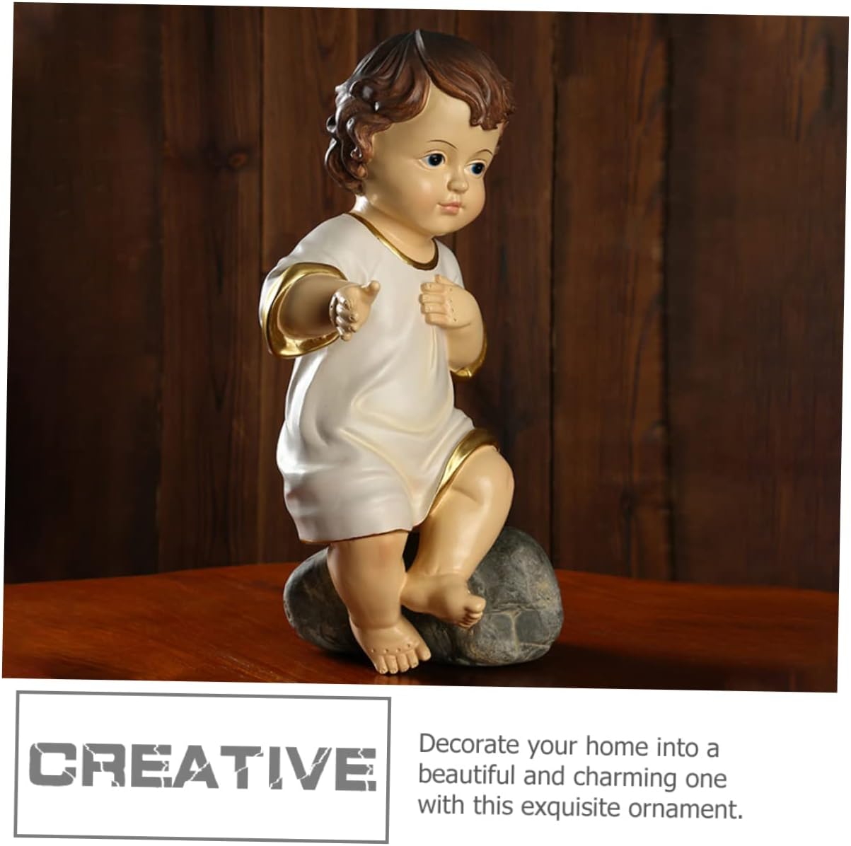 BESTYASH Resin Jesus Doll Ornament for Christmas Decor