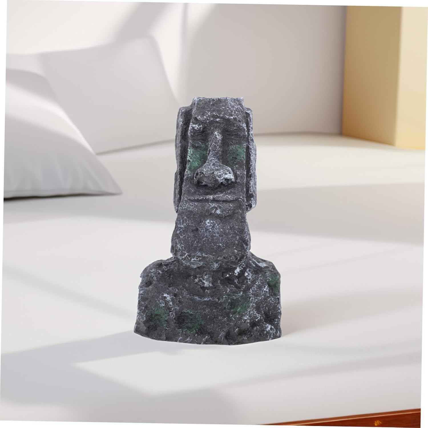 BESTOYARD Roman Head Statue Decor for Fish Tank Landscaping
