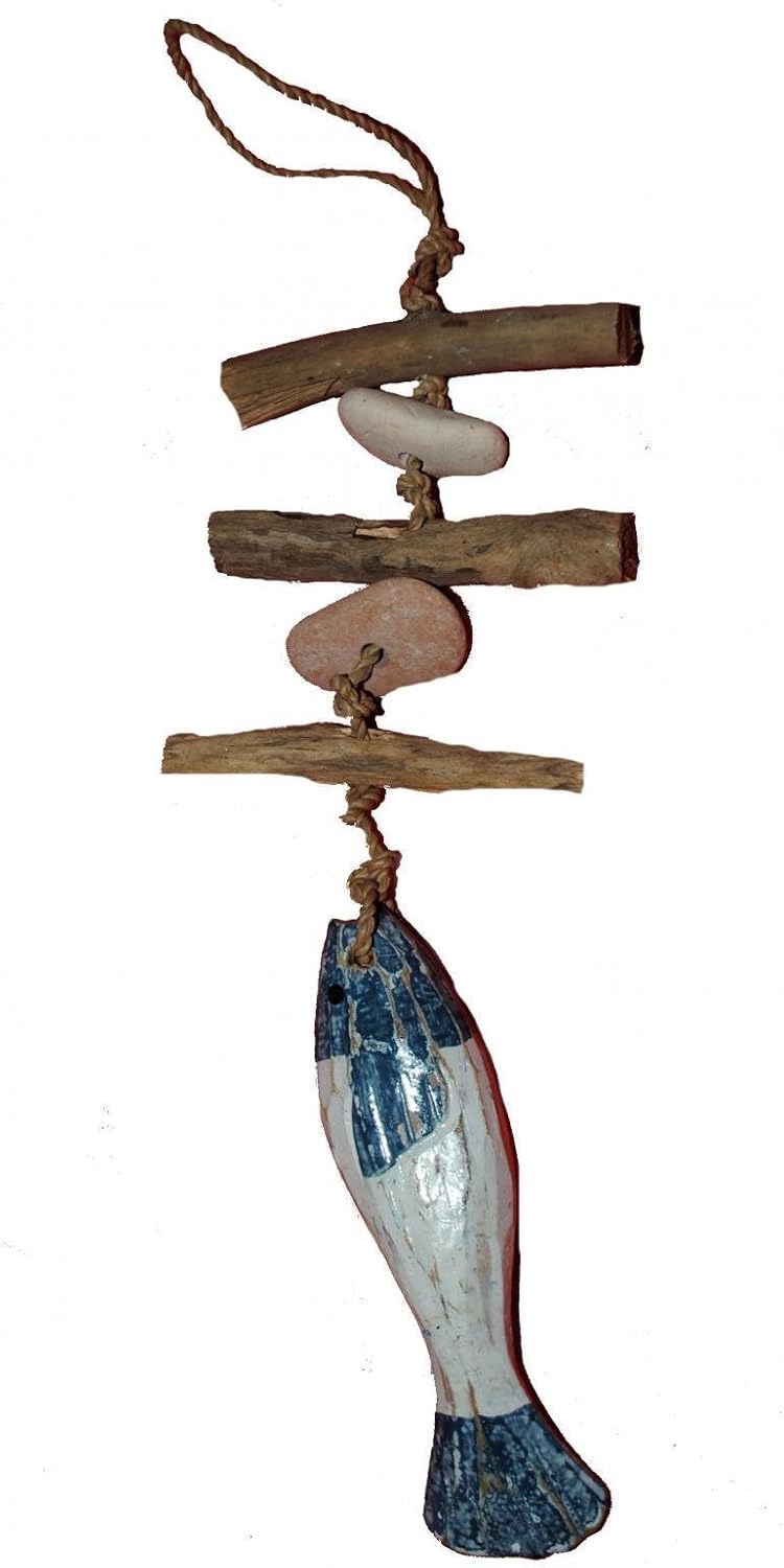 Terrapin Trading Nautical Fish Mobile Wall Hanging Decor