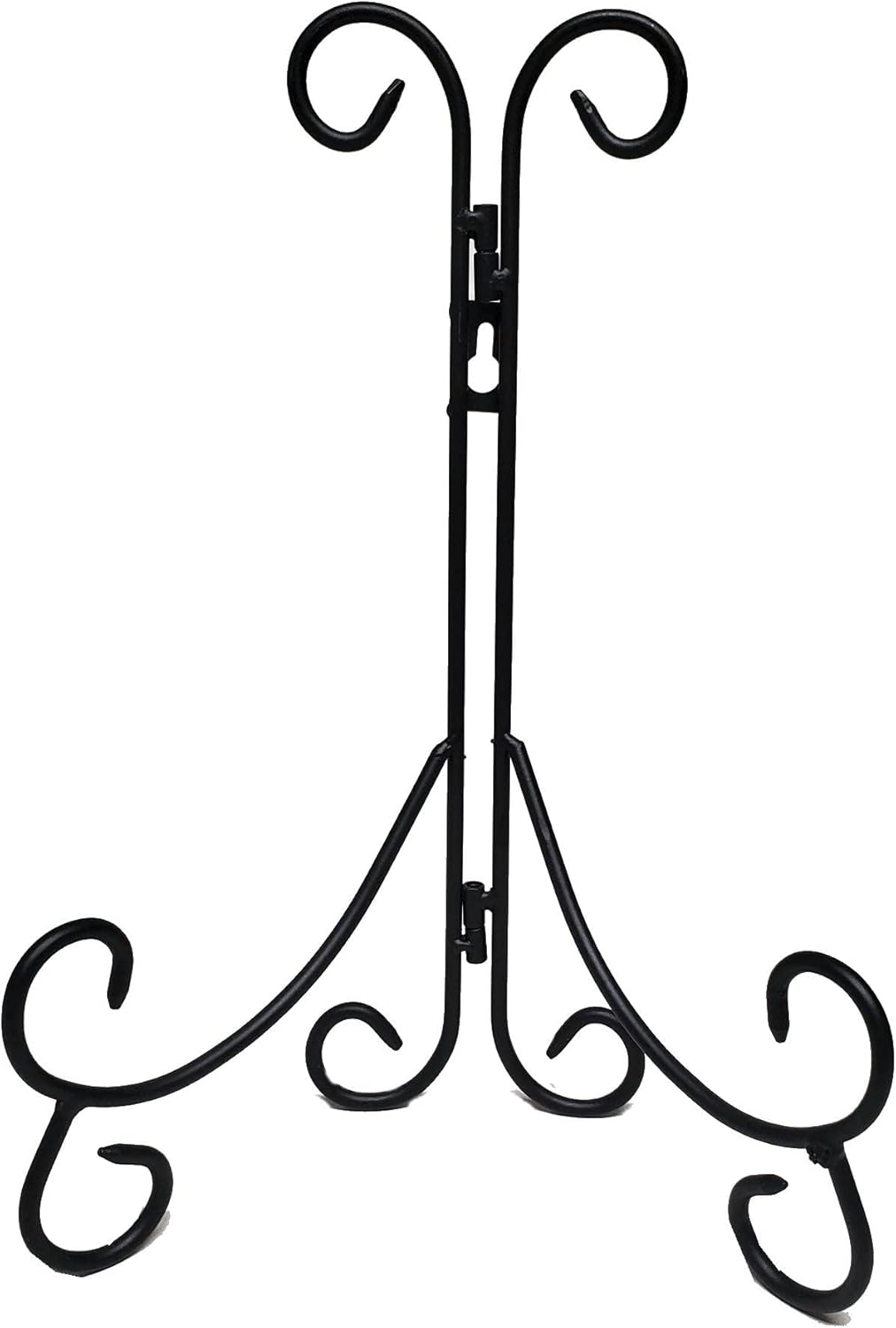 Decorative Black Wrought Iron 12 Inch Plate Stand Easel