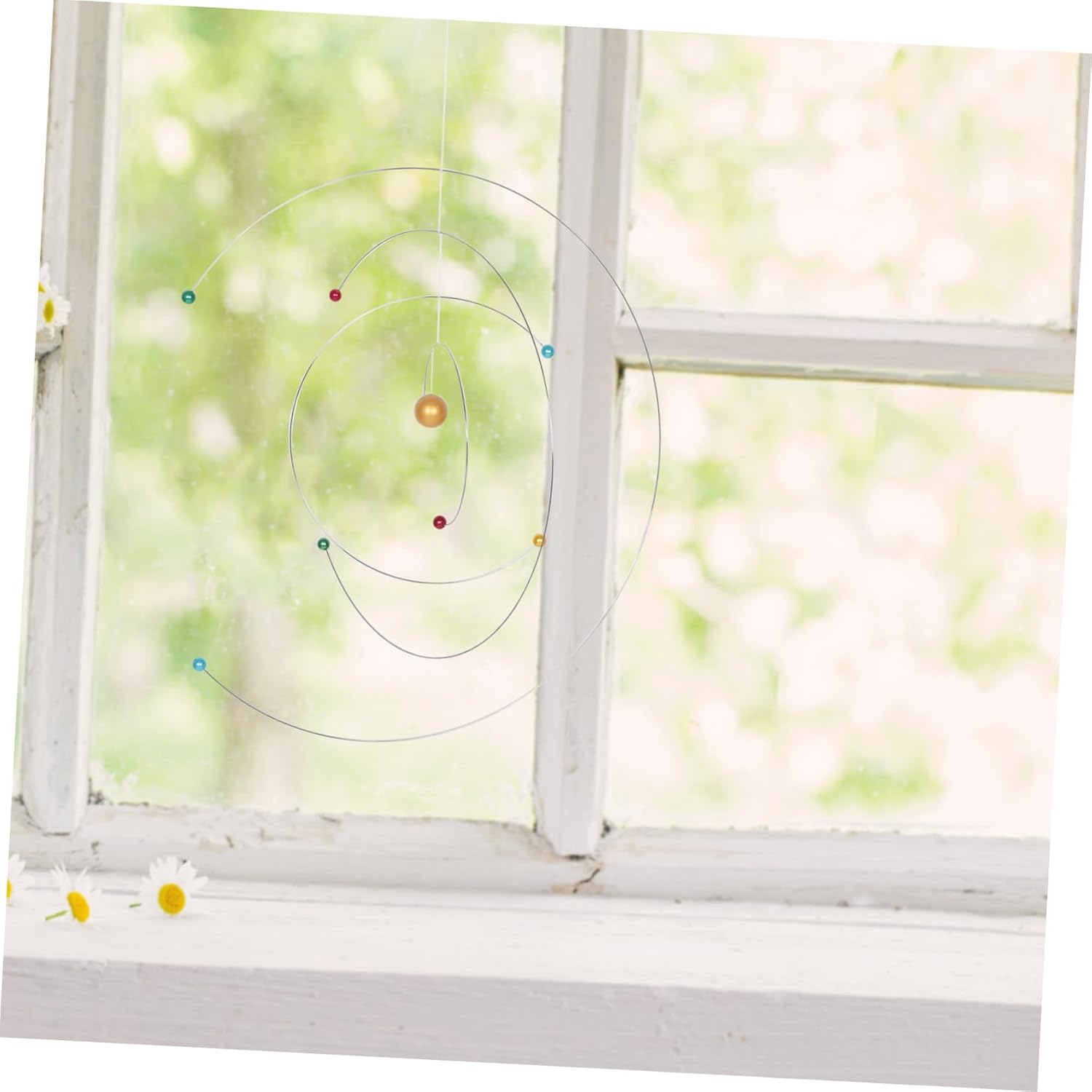 Cabilock Nordic Style Atomic Model Mobile Wind Chimes Outdoor Decor