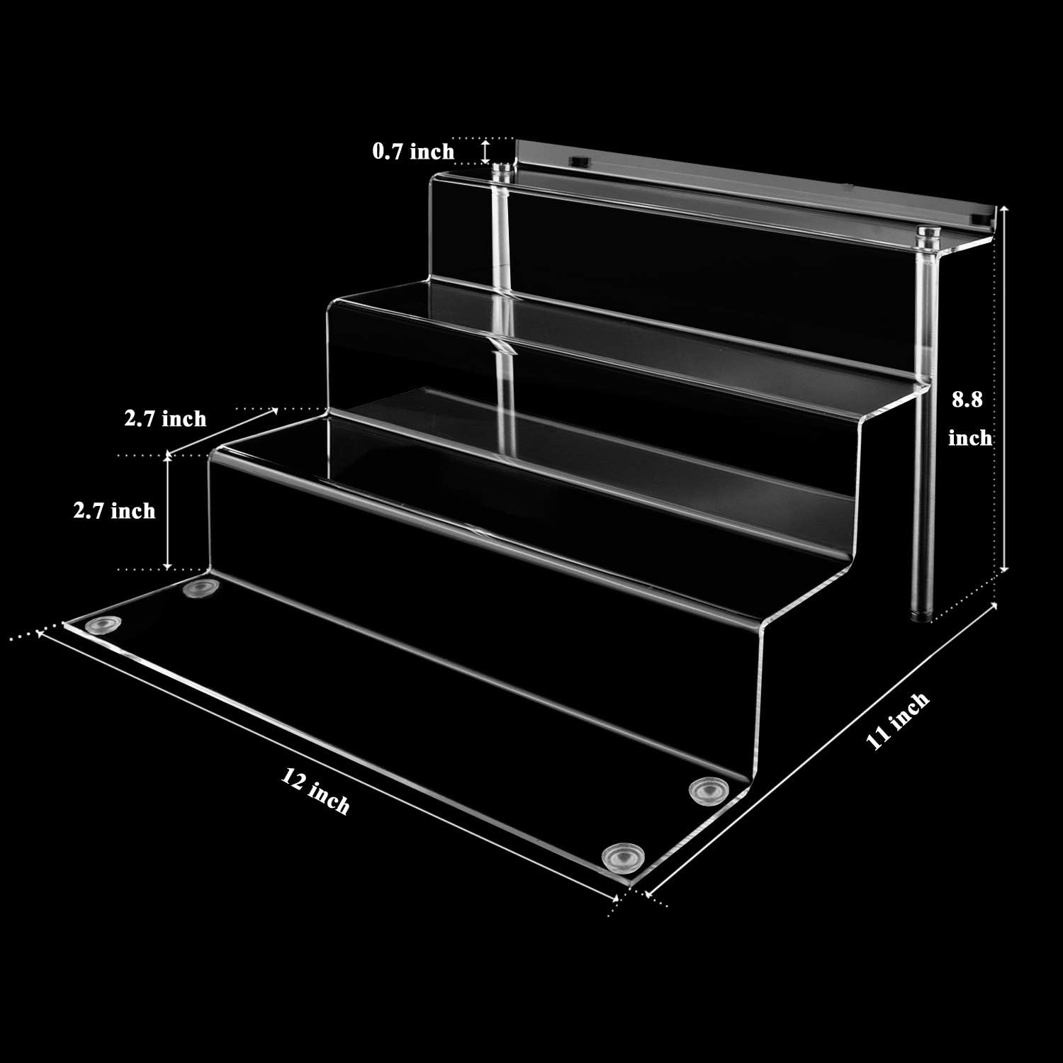 LileZbox Acrylic Display Stand for Pops Figures 4-Step