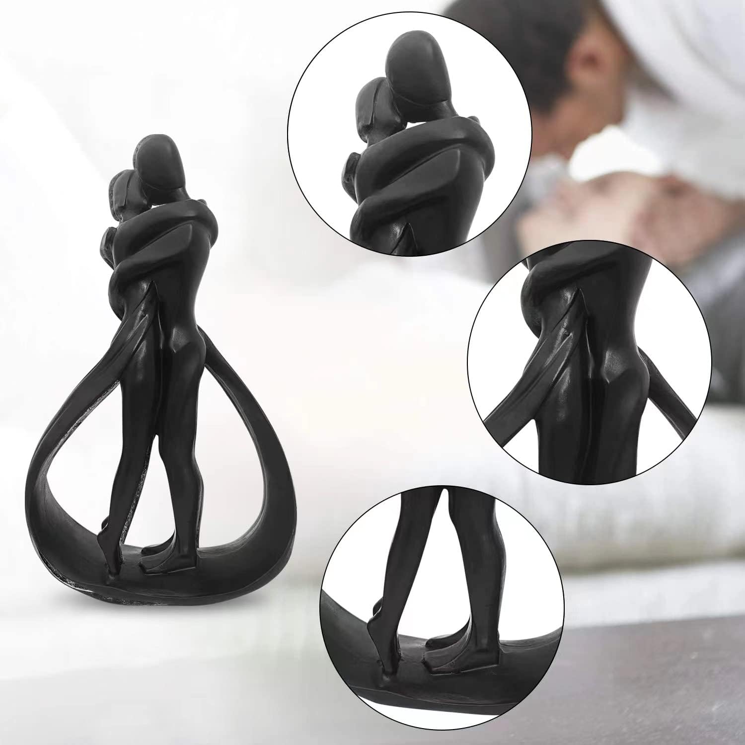 Resin Couple Sculptures Romantic Home Decor Gift