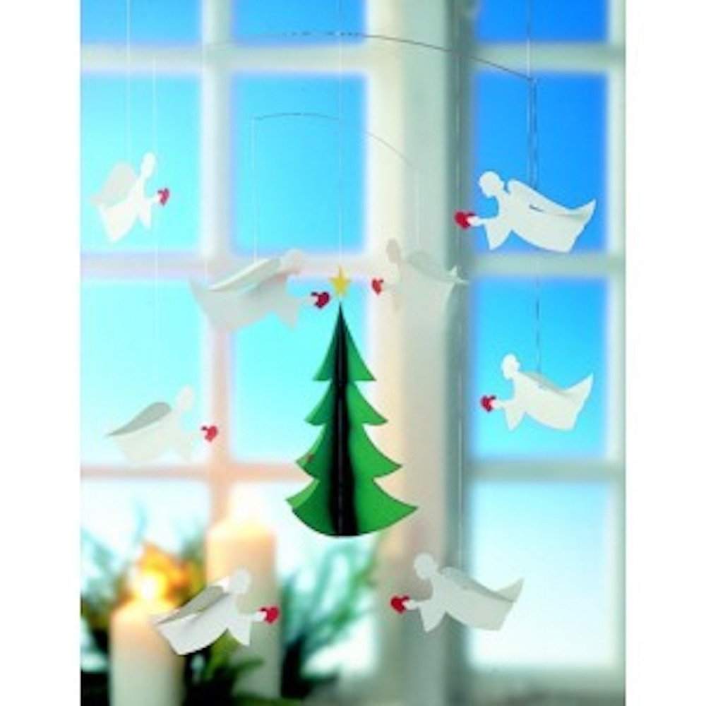 Angels of Love 8 Hanging Mobile - 22 Inches Handmade Denmark