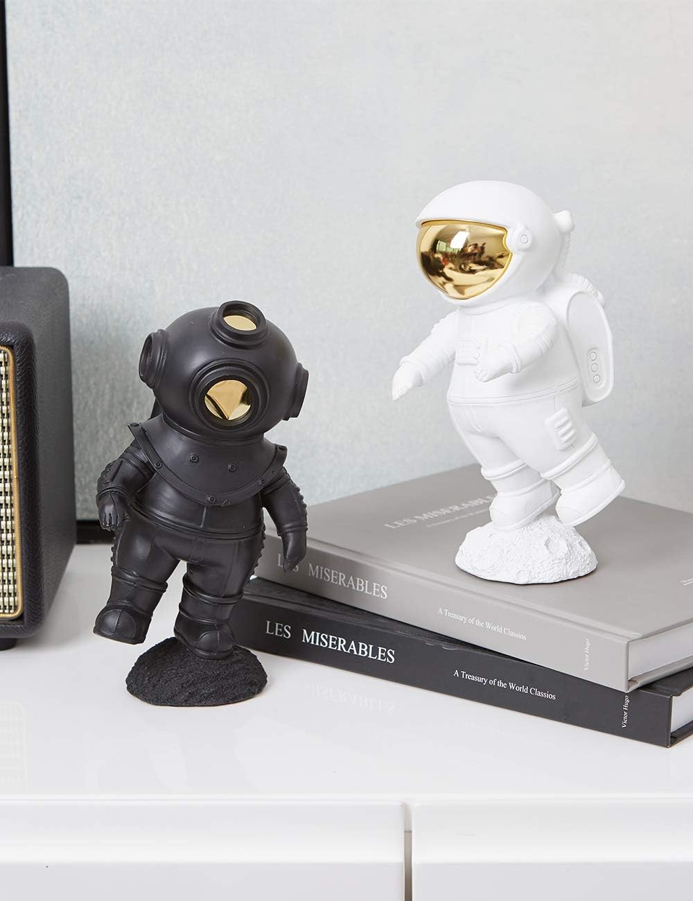 HAUCOZE Astronaut Sculpture 75 Inch Decor Statue