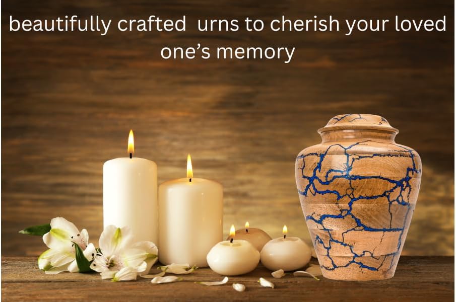 Handcrafted Wooden Urn for Cremation Adult Ashes Memorial Box