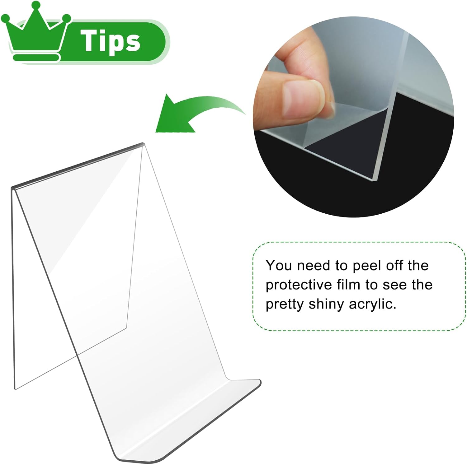 Trophable Acrylic Book Stand for Displaying Notebooks and Artworks