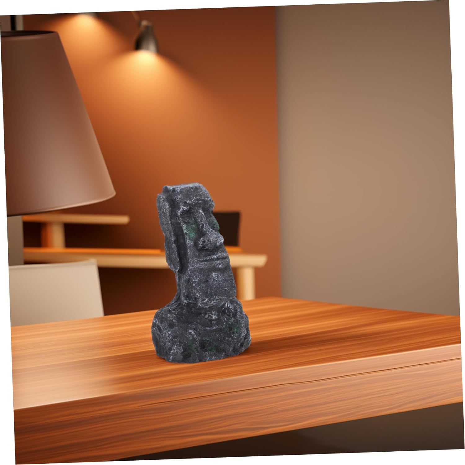 BESTOYARD Roman Head Statue Decor for Fish Tank Landscaping