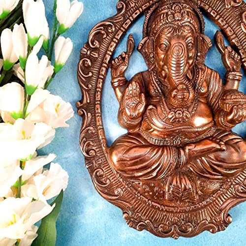 Apka Mart Lord Ganesha Wall Hanging - Copper 16 Inch