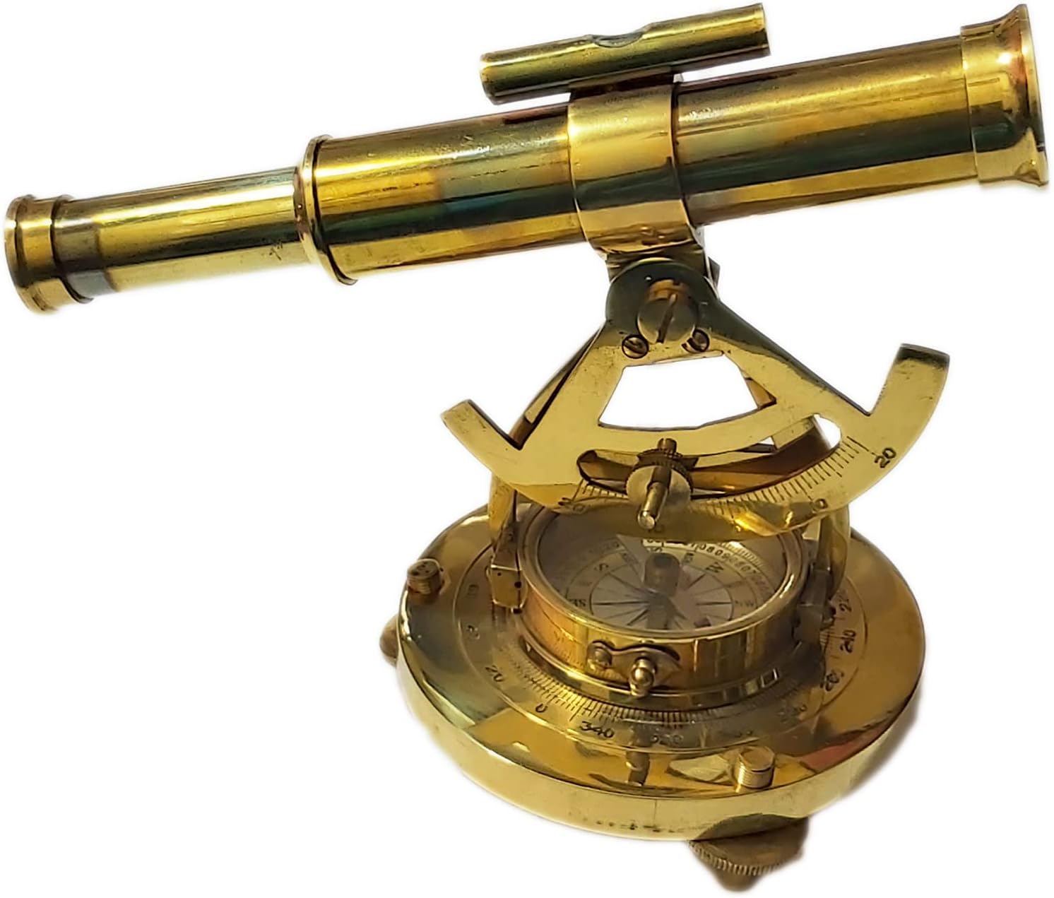 Brass Telescope Compass for Home Decor