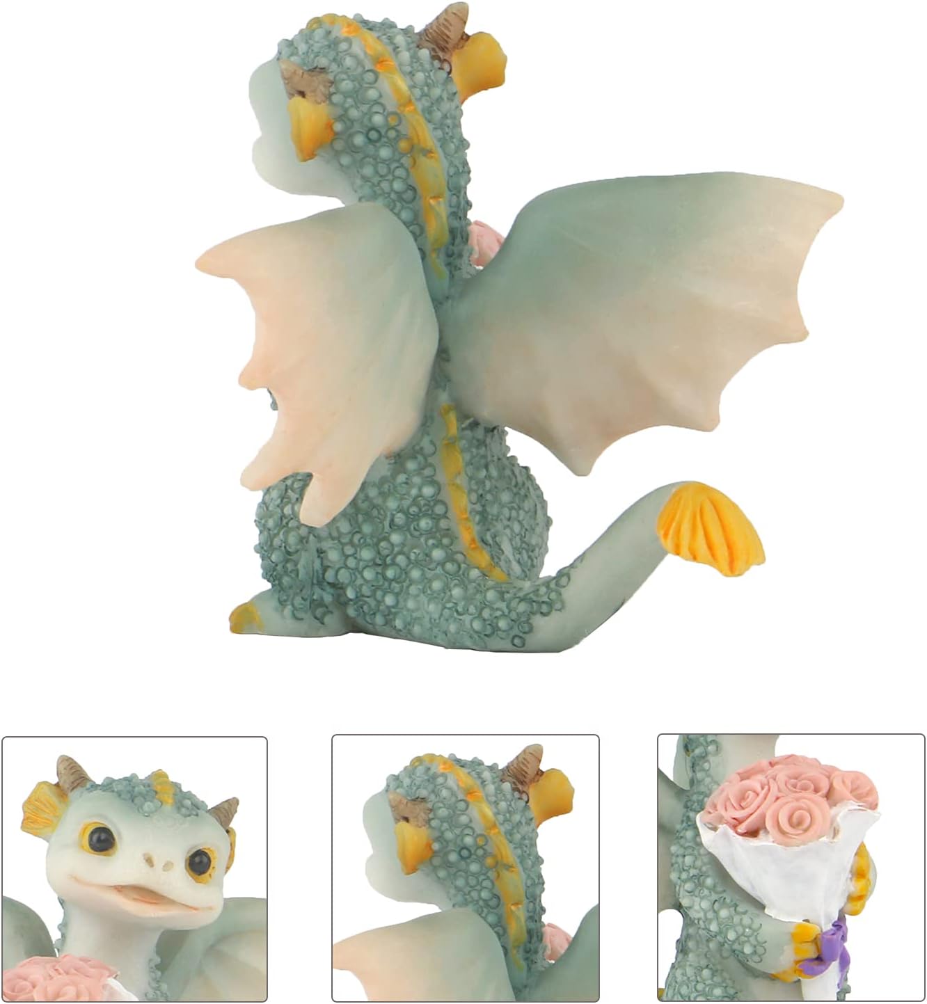 Mini Dragon Figurine - Resin Home Decor Statue