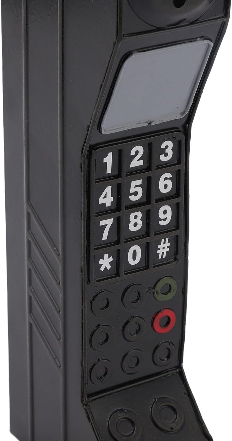 Retro Mobile Phone Prop for Halloween Decor Black