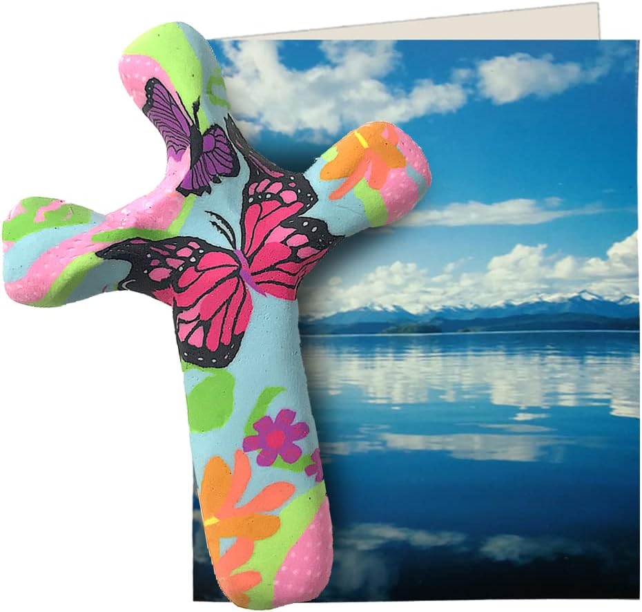 Calypso Studios 55 Inch Butterfly Garden Comfort Cross
