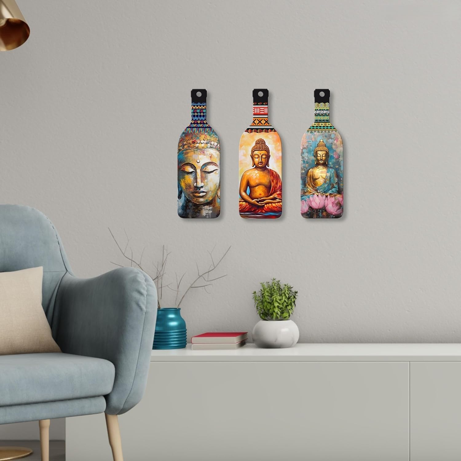 Decorative Buddha Wall Art Set of 3