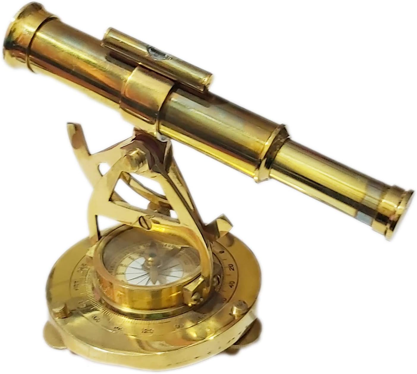 Brass Telescope Compass for Home Decor