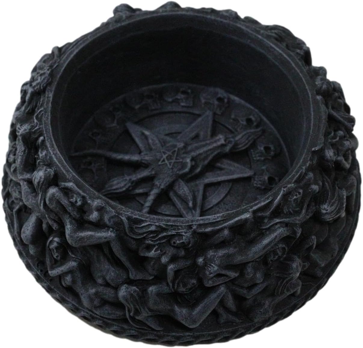 Ebros Gift Baphomet Pentagram Gazing Ball Stand