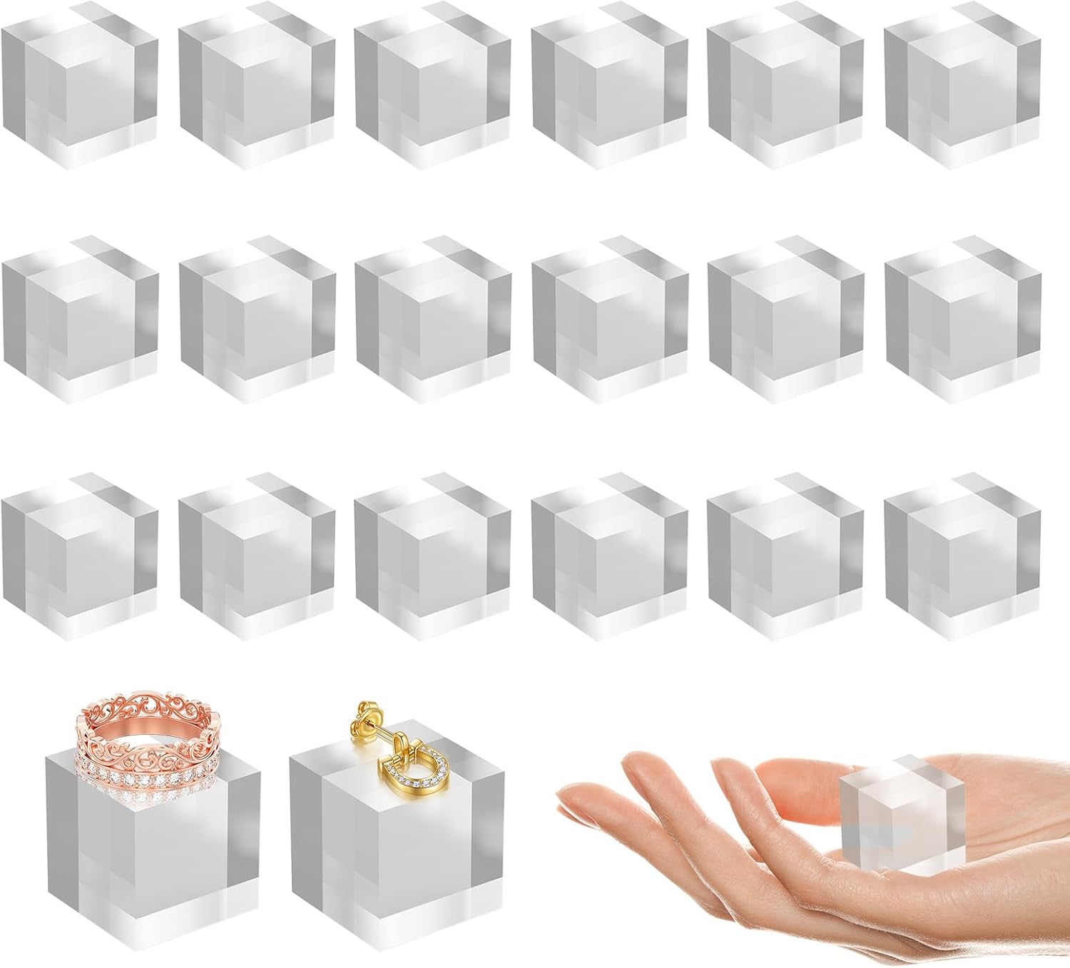 SamyuchO Acrylic Display Blocks 20 Piece Set