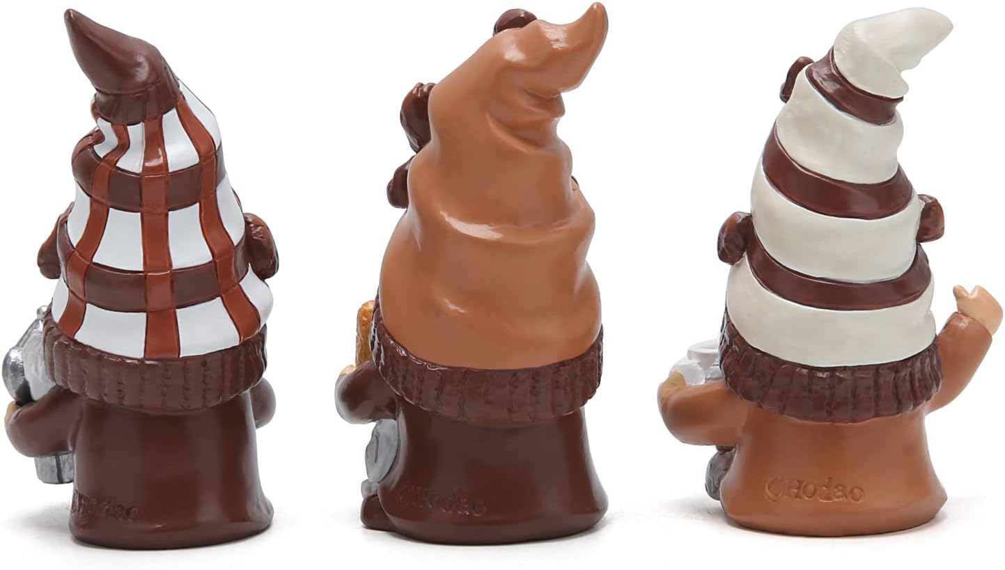 Hodao Set of 3 Coffee Gnome Decorations