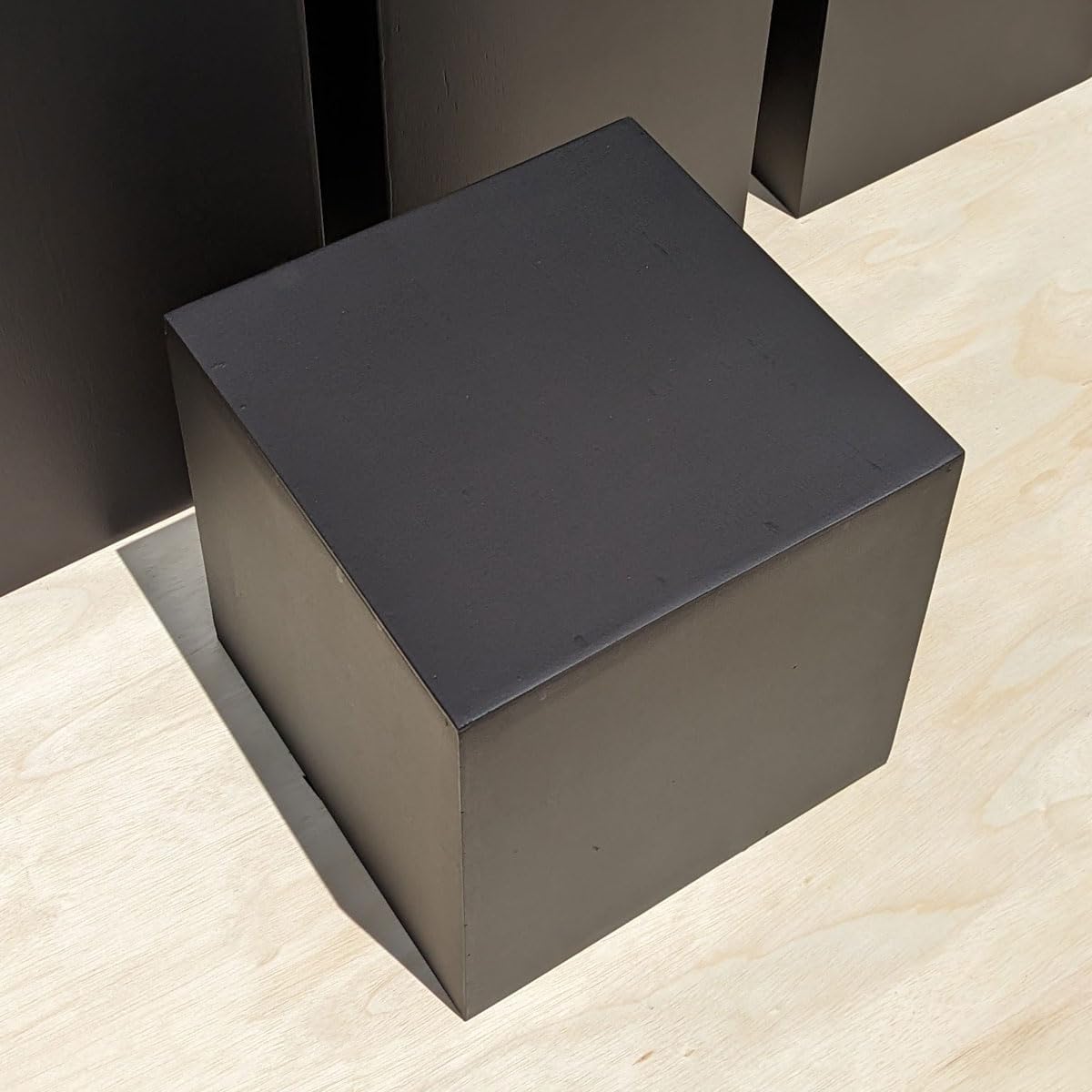 12x12x12 Matte Black Display Cube Stand