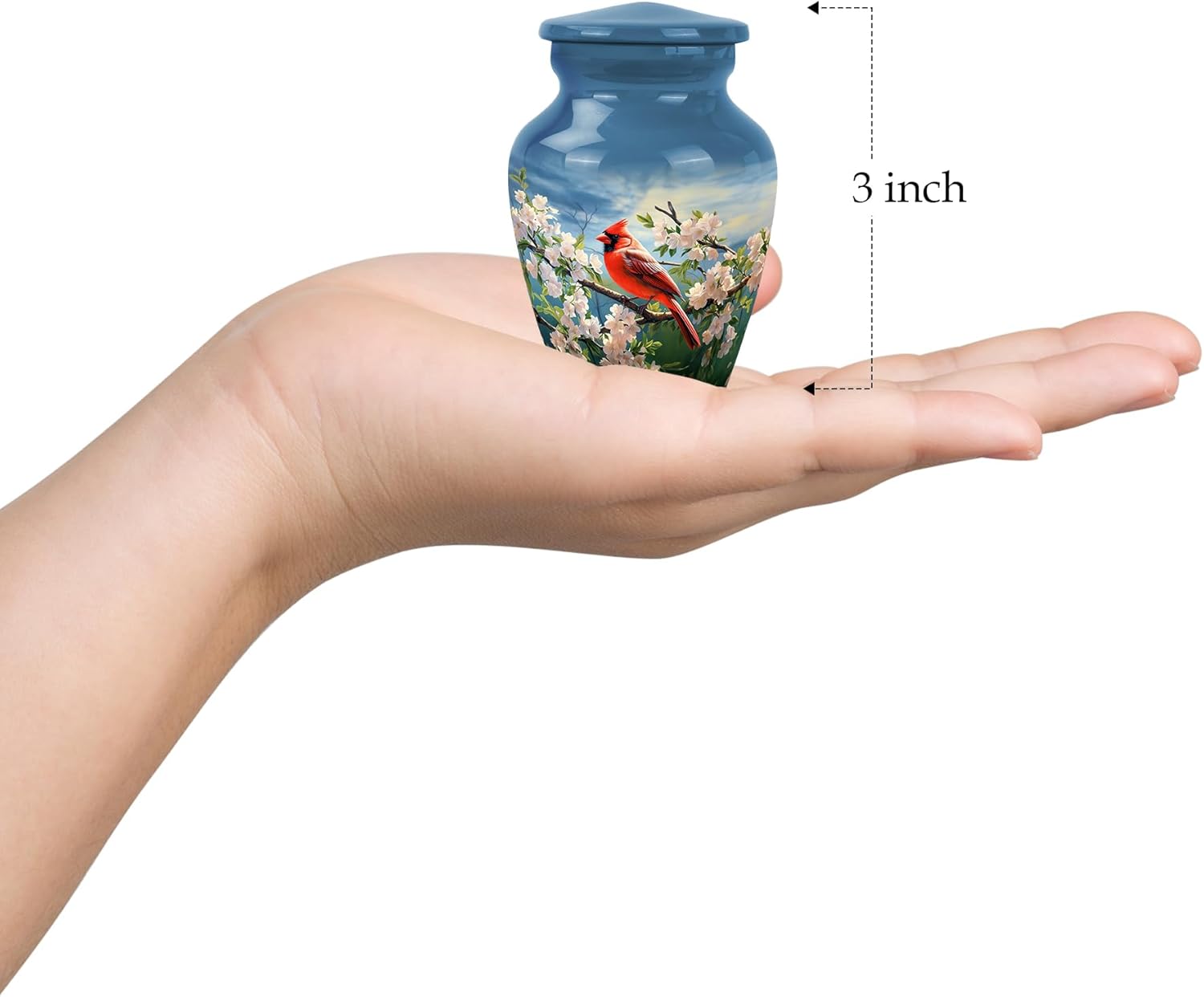 YATSKIA 3 Inch Mini Cremation Urn for Human Ashes