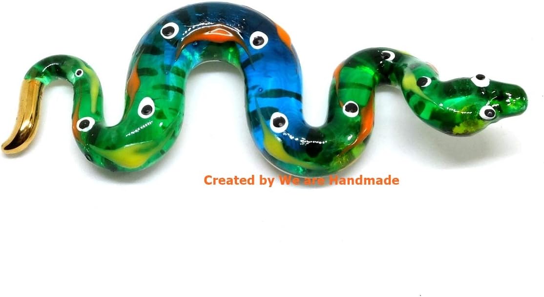Handmade 3 Inch Fantasy Ball Python Glass Figurine