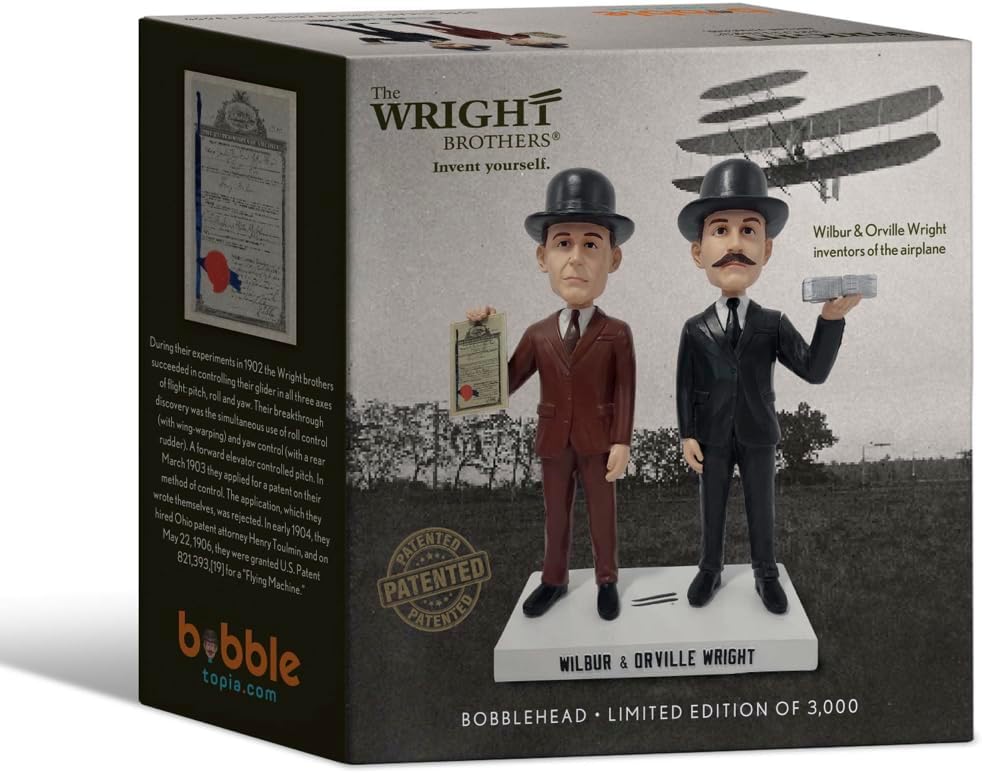 Wilbur and Orville Wright Brothers Collectible Bobblehead Statues