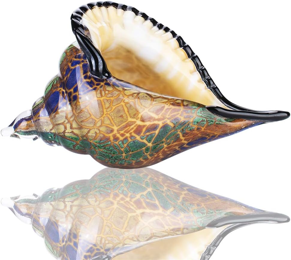 QFkris Glass Conch Figurines - Unique Home Decor