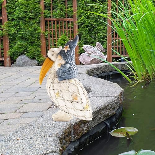 115in Pelican Gnome Figurine Decor for Home