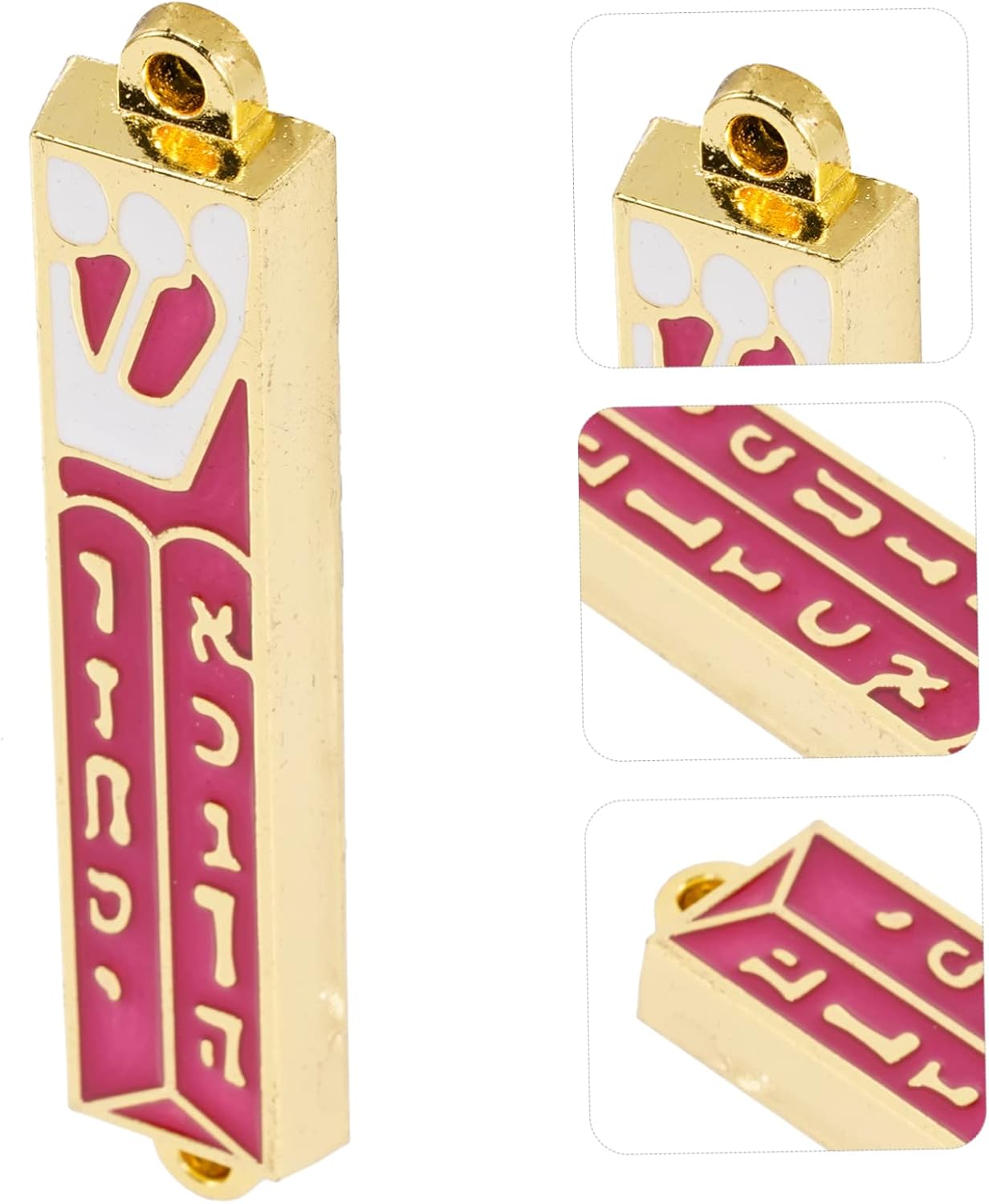 ABOOFAN Retro Metal Mezuzah Plaque Decorative Ornament for Home Door Decor Jewish Tradition Item