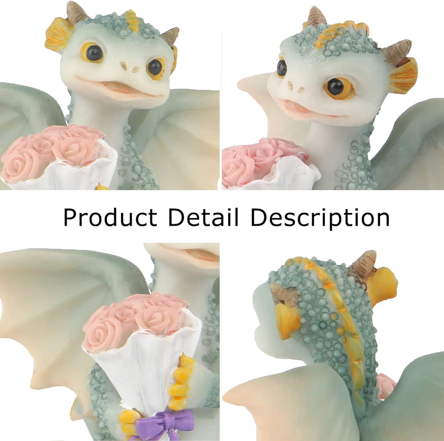Mini Dragon Figurine - Resin Home Decor Statue