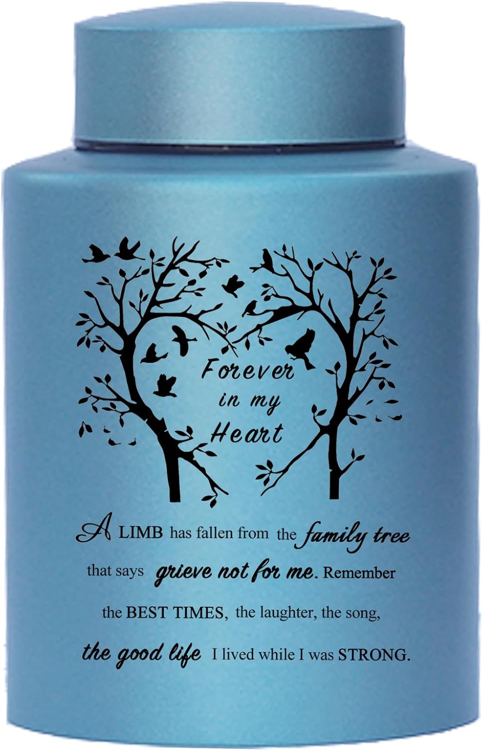 Stainless Steel Purple Mini Cremation Urn 6 Inches