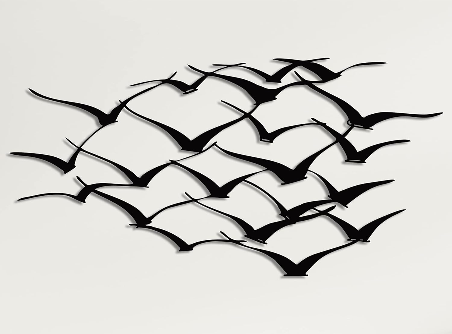 DEKADRON Metal Wall Art Cranes 3D Sculpture