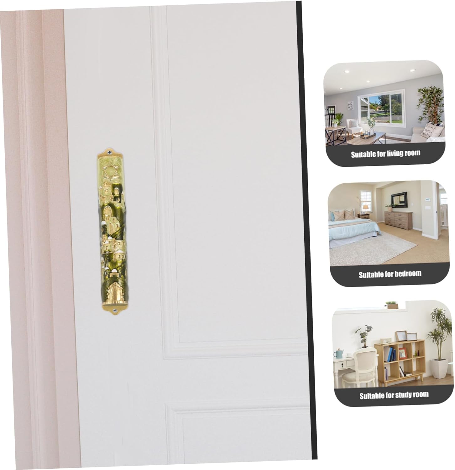 PRETYZOOM Hanukkah Door Decor Mezuzah Decoration Blessing Scripture Cover