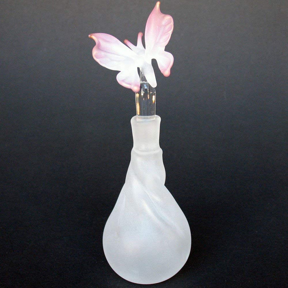 Butterfly Perfume Bottle Hand Blown Glass