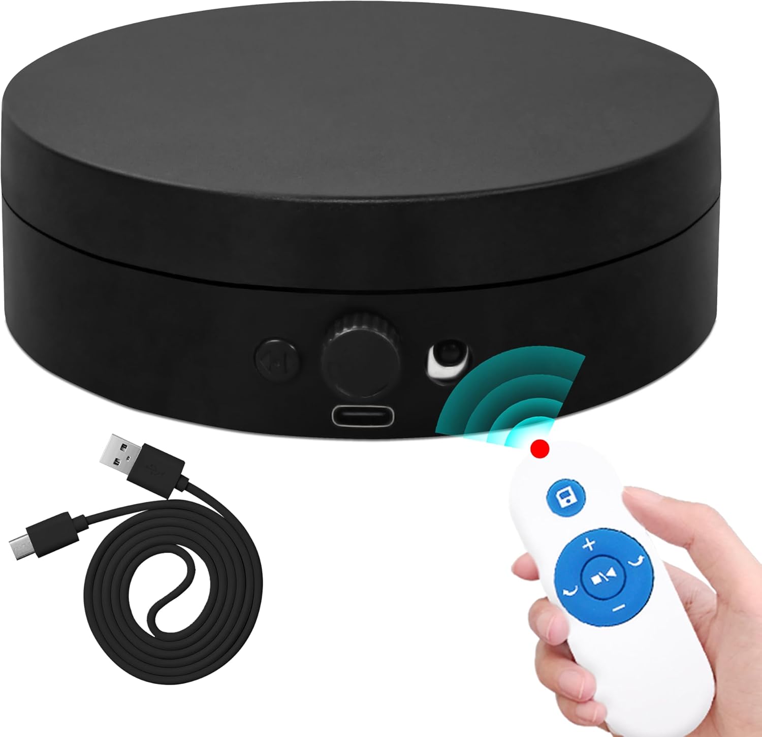 ComXim Motorized Rotating Display Stand with Remote Control and Knob Speed Adjustment