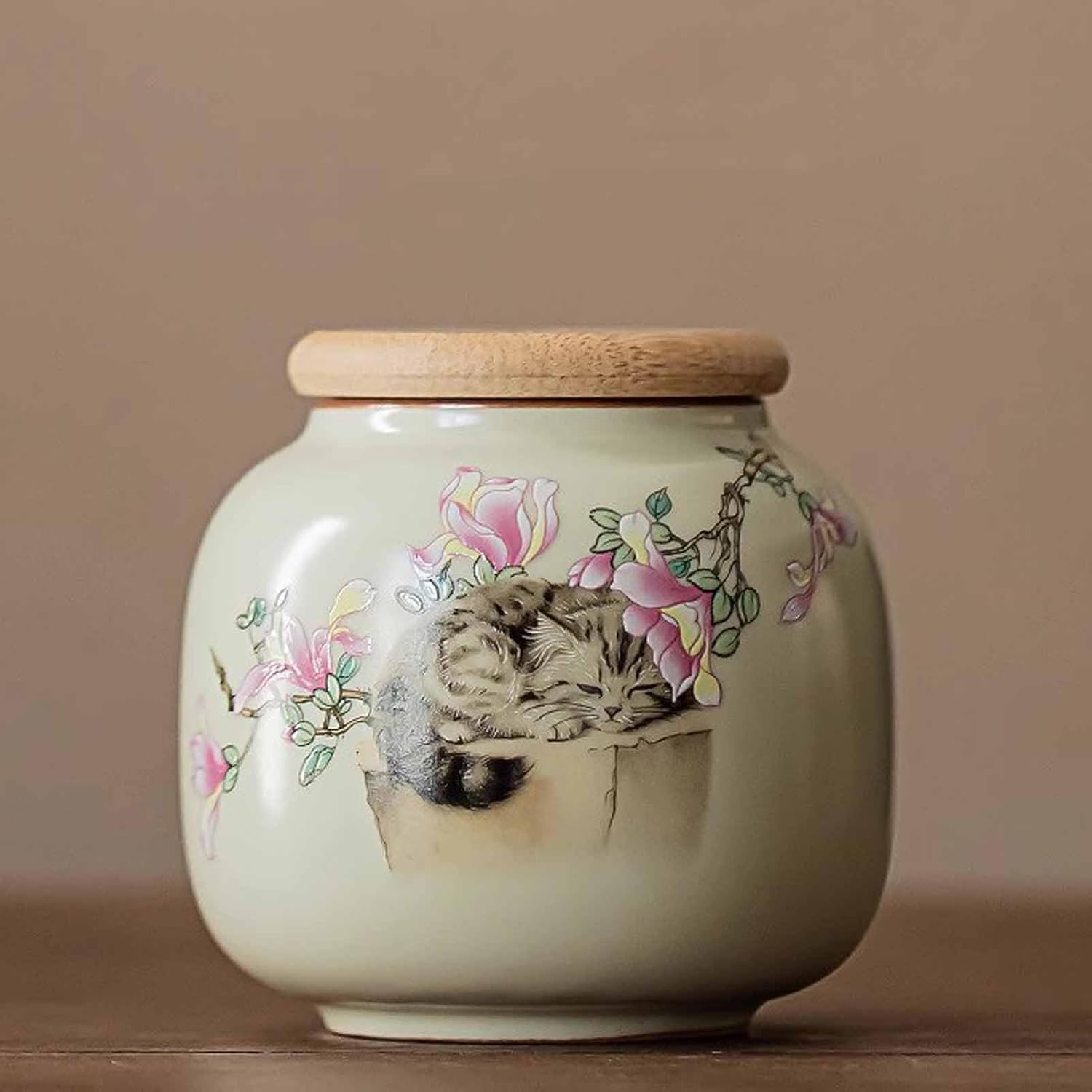 Small Cremation Keepsake Urn for Pet Ashes - Ceramic White