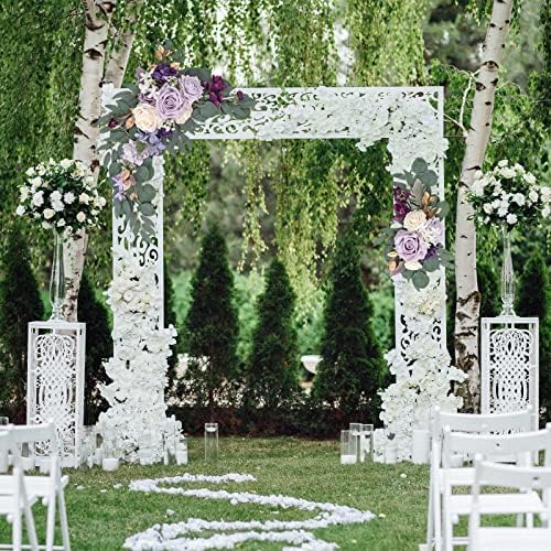 2Pcs Artificial Yellow Sunflower Swag with Eucalyptus Leaves Wedding Decor