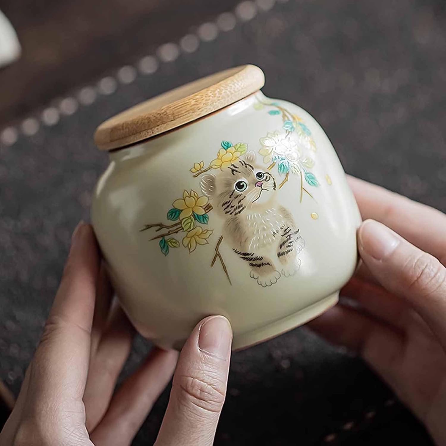 Small Cremation Keepsake Urn for Pet Ashes - Ceramic White